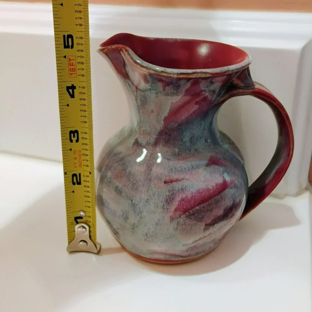 John Coburn Tennessee Art Pottery Pitcher Handcrafted Ceramic Creamer JRC 1991